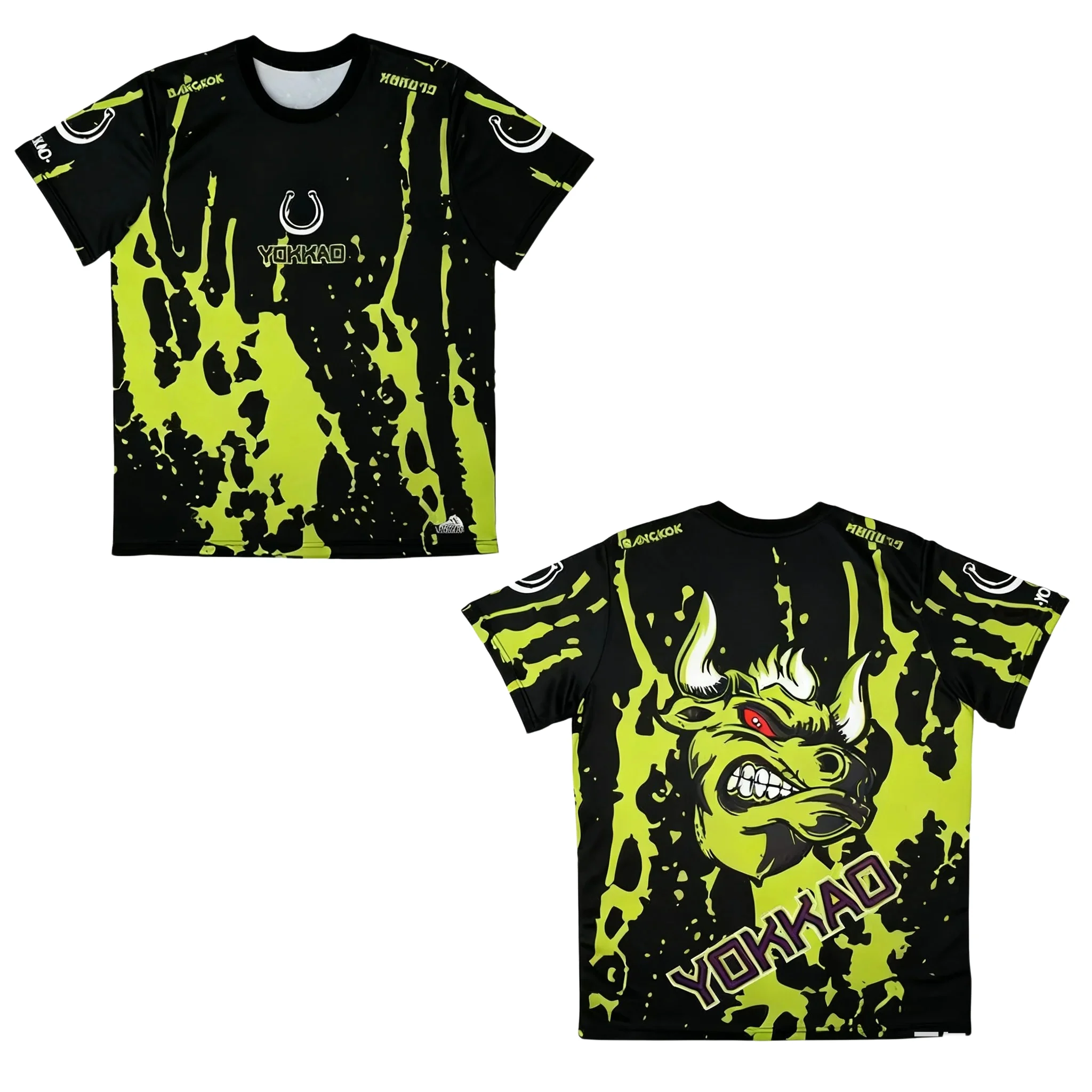 27/26 YOKKAO Summer  And Women's 3D Printed T-Shirts Fashionable Trendy Casual Sports Breathable Short-Sleeved Street Loose Tops