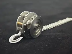 Chain Block RC Parts Metal Tensioner Hook Hoist Portable Unpainted Gantry Crane for 1/14 RC Trailer Truck Loader Dozer Car