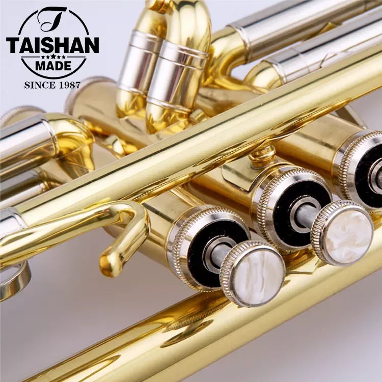 Chinese Brass Bell Gold Lacquer Color 7C Trumpet Mouthpiece Musical Instrument Accessory For Professional Musicians Use