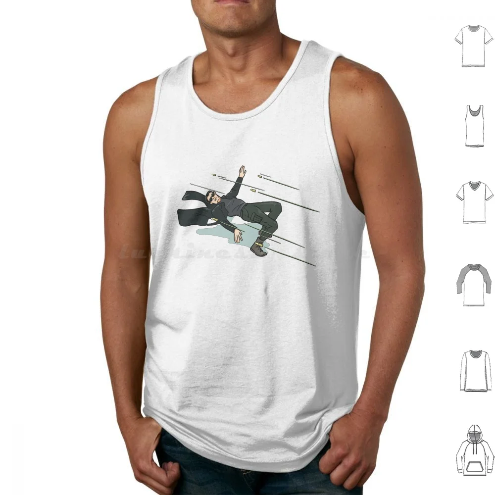 The Matrix Most Iconic Scene Tank Tops Vest Sleeveless The Matrix Matrix Neo Revolution Science Fiction The Matrix 4 Keanu