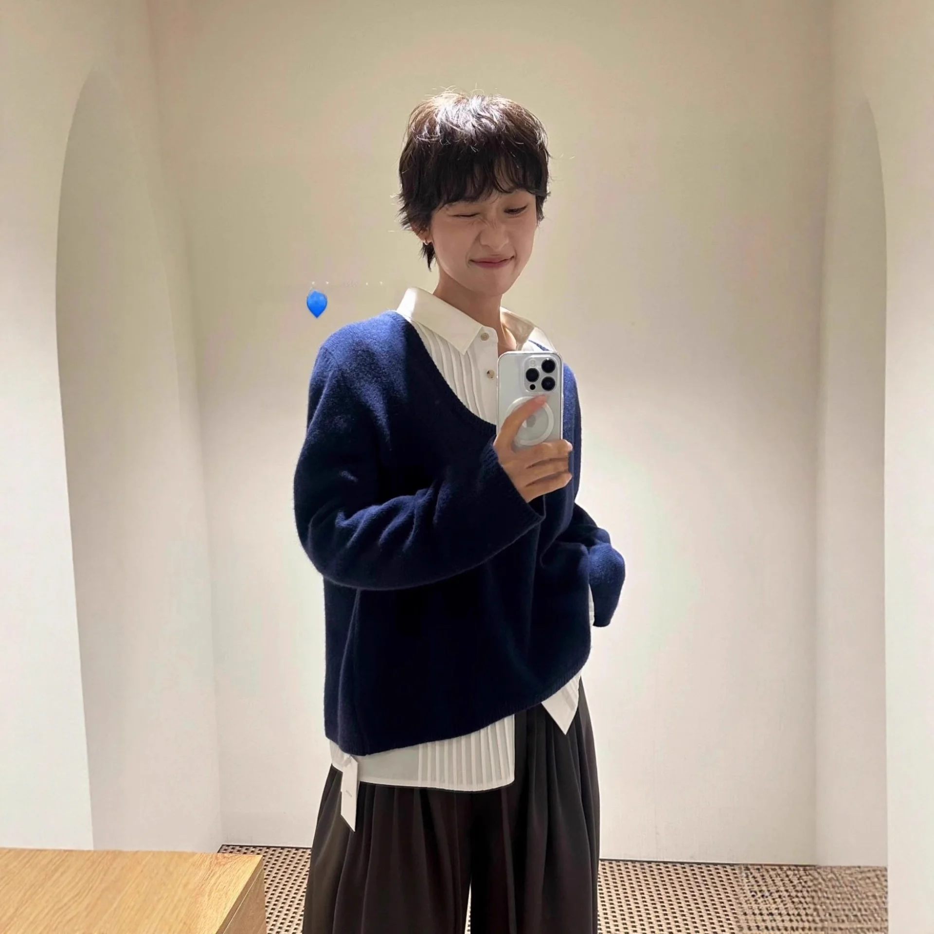 

Moonal Woolen Knitted Sweater U-Ne Casual Sle for Women Autumn Winter Inner Wear Comfortable Soft Touch Regular Thi