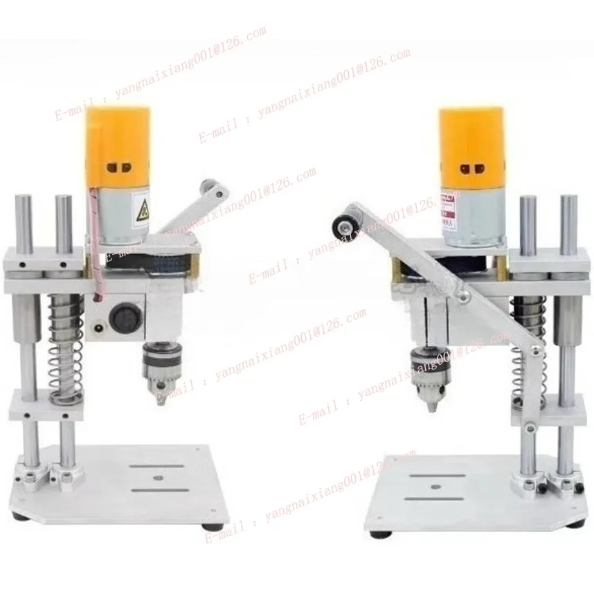 ミニベンチドリル、小型卓上DIY高精度12V/24V可変速ドリルマシン、木材/金属/プラスチック用穴あけ工具