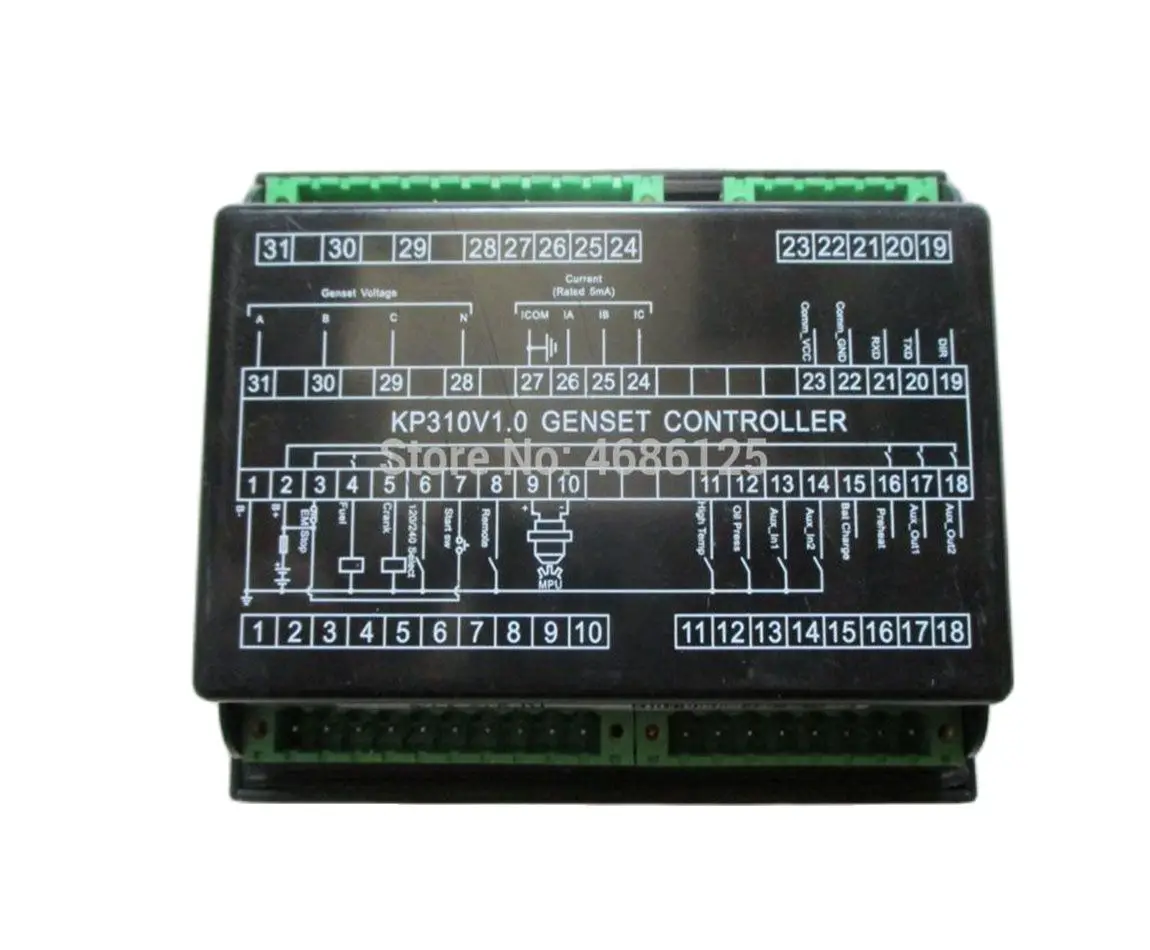 KP310 V1.0 Genset Controller 24V Computer Board Panel Suit Kipor Generator