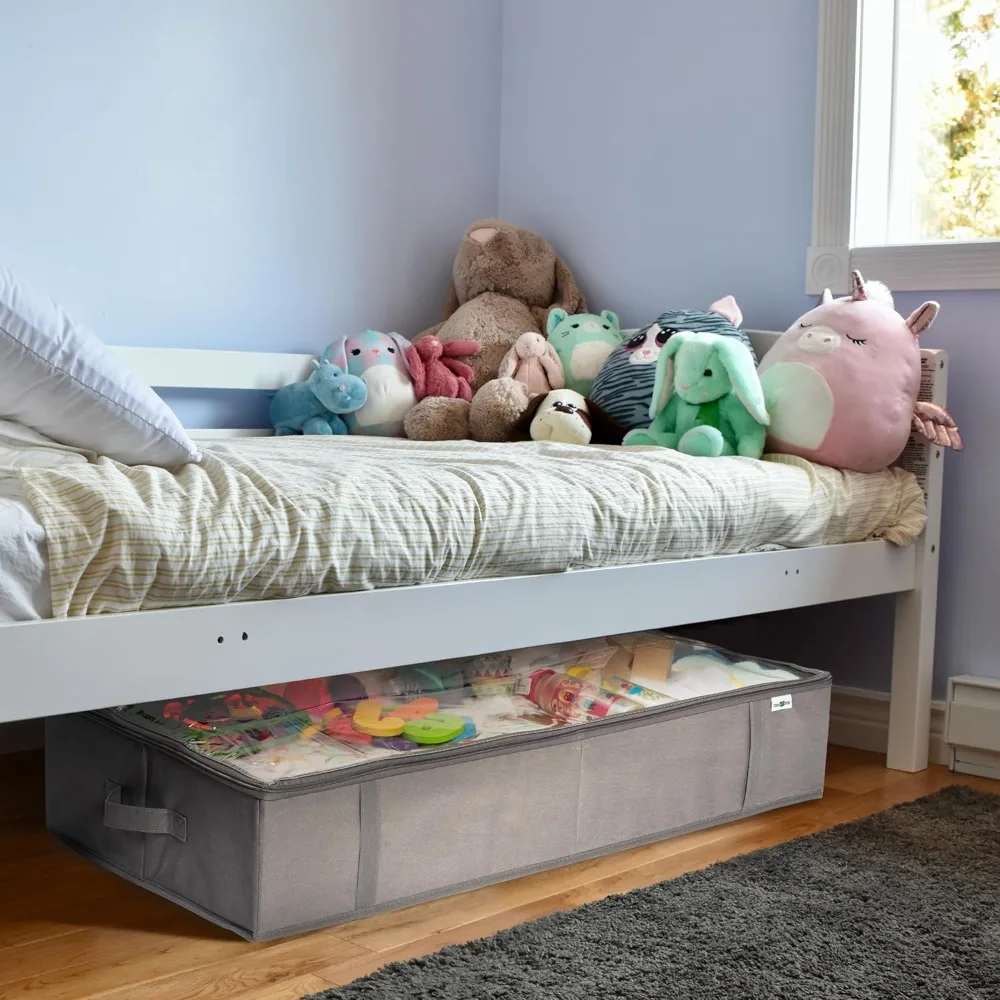 استخدام مساحة فعالة: صناديق تخزين تحت السرير ومنظمات الملابس للخزائن والألعاب المثالية