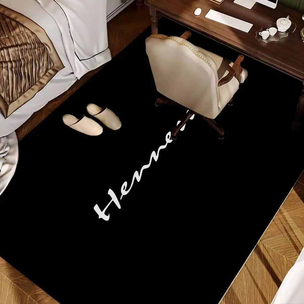 Alfombra antideslizante para pasillo H-Hennessy Brandy, alfombra para lavandería, decoración para lavandería, balcón, sala de estar infantil, alfombra para el baño