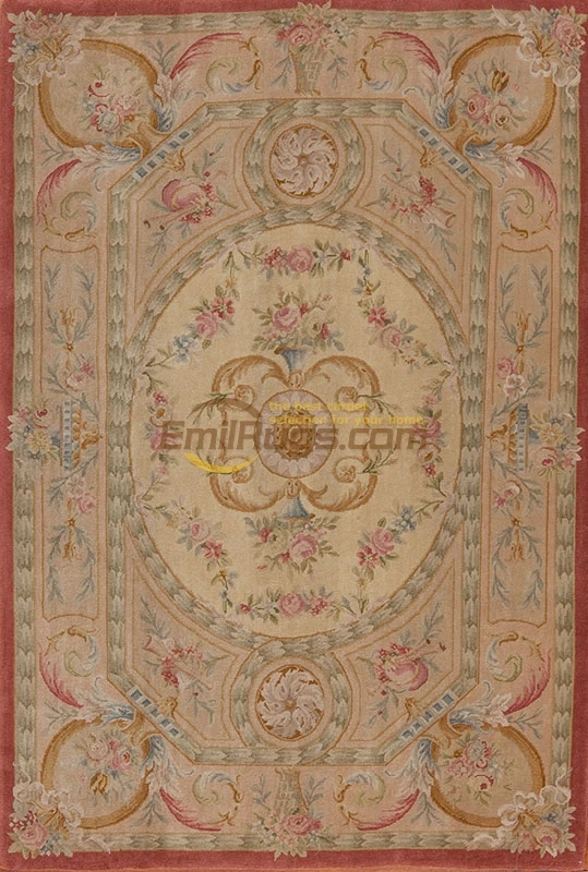 Large Antique Savonnerie Carpet Handmade Carpet Antique Decor Runner Carpets Turkey Natural Sheep Wool