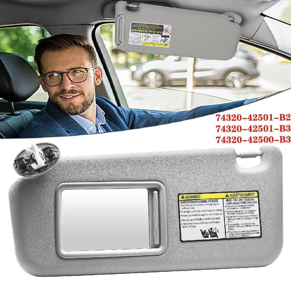 

Подходит для Toyota RAV4 2006-2013 гг. ‎ Автомобильный солнцезащитный козырек с накладкой на зеркало для блокировки солнечного света 74320-42501-B2 74310-42452-B2