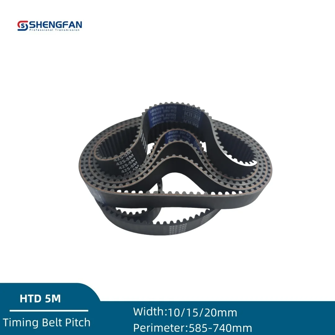 

HTD 5M Rubber Closed Loop Timing Belt Width 10mm 15mm 20mm Length 585mm~740mm HTD 5m 590 600 610 620 630 640 650 660 670 700mm