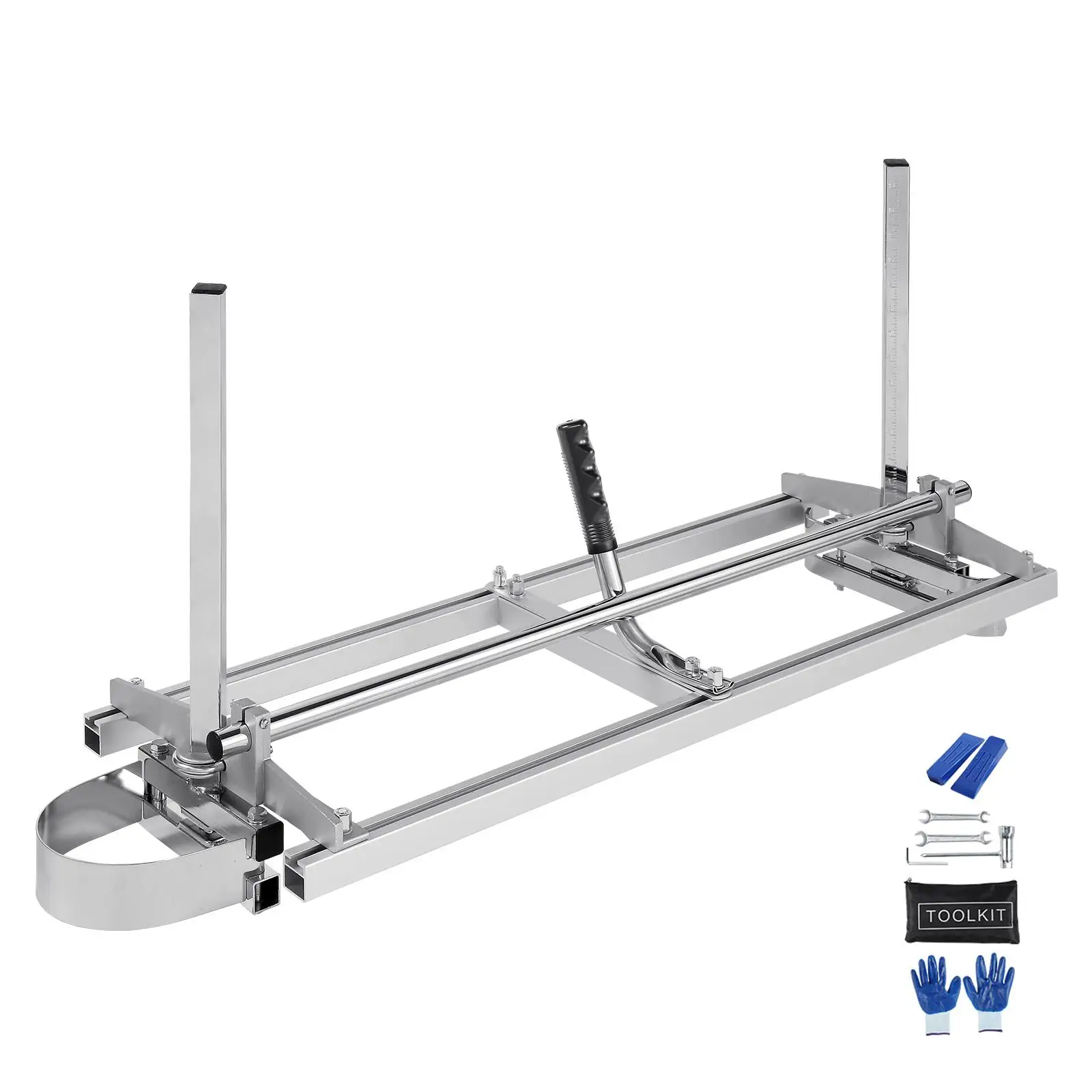 Portable Chainsaw Mill 14 Inch to 36 Inch Guide Bar Galvanized Steel Planking Mill 0.2 Inch to 11.81 Inch Cutting Thickness Lumber Sawmill for builders Woodworkers