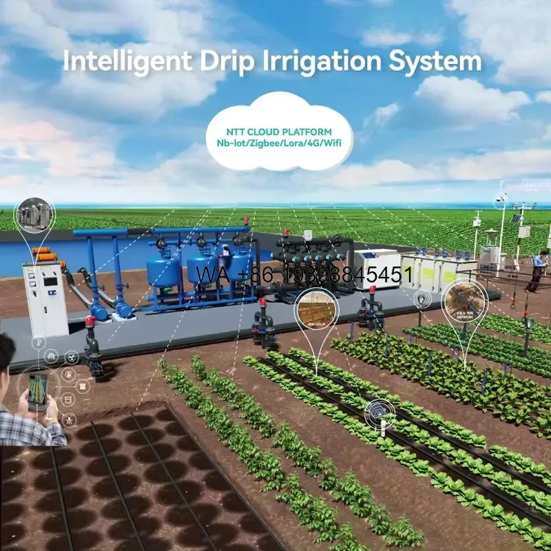 Wmwmnu for Design Remote Control Off Grid 5Ha 10Ha PV Watering Pump Solar Pumps Drip Irrigation System Full Set for