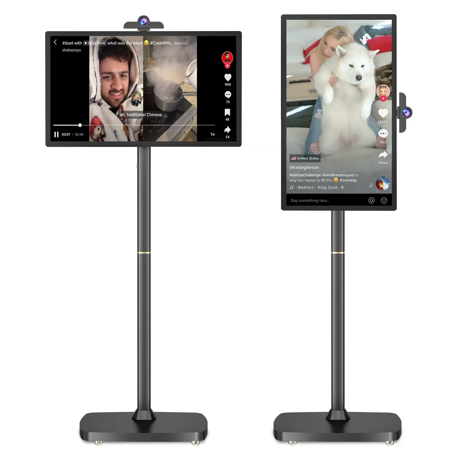 Portable tv with stand by me tv android systems batteries power come with  touch screen tv smart