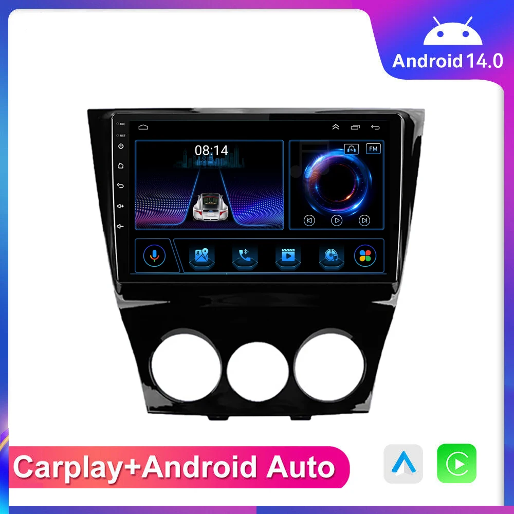 

2 Din DSP Android 14 Car Stereo For Mazda RX8 RX-8 2003 2004 -2008 Multimedia Player Carplay Autoradio GPS navigation BT FM