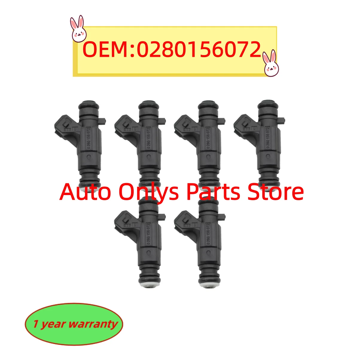 

6pcs A1120780349 Fuel Injectors 0280156072 For Mercedes-Benz E55/CL55/S55 AMG 03-06 CLS55 2006 SL55 03-08 G55 05-10 5.4L 5.5L