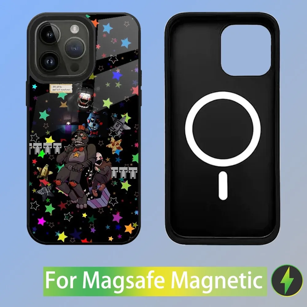 Fnaf F-Five-nights-At-Freddys Phone Case For iPhone 16,15,14,13,12,11,Plus,Pro,Max Mini Magsafe Magnetic Wireless Charging