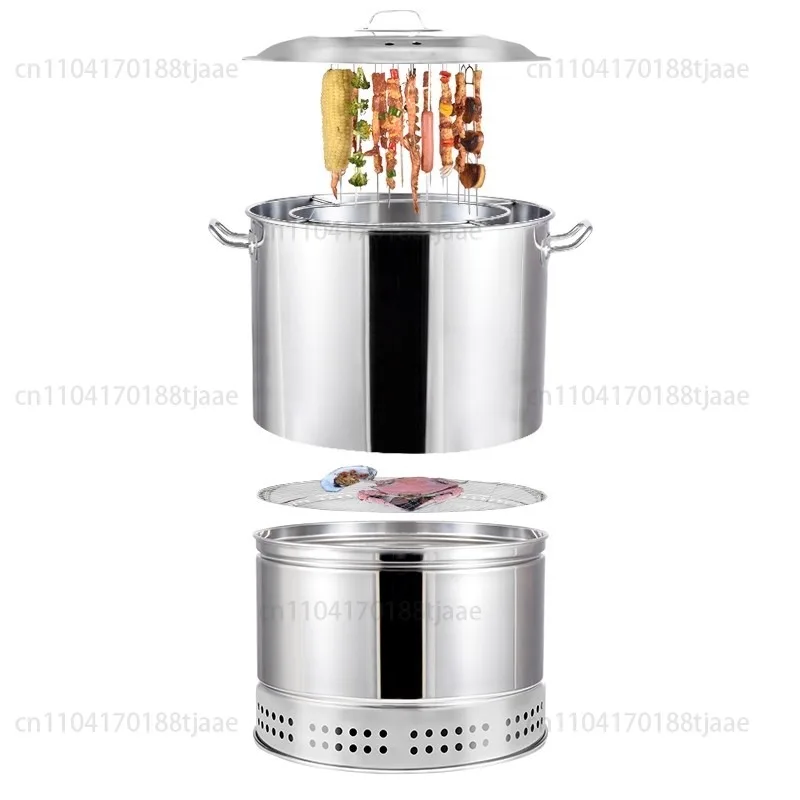 

Подвесная плита из нержавеющей стали, бездымная домашняя угольная печь для барбекю, уличная жареная курица, утка, гусь, ягненок