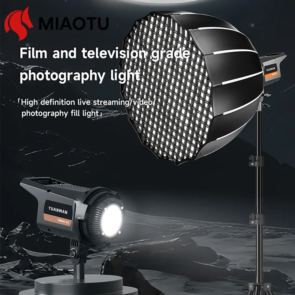 

MIAOTU 200w High Brightness Photography Light LED COB live fill light 2700-6500K adjustable color temperatur lighting