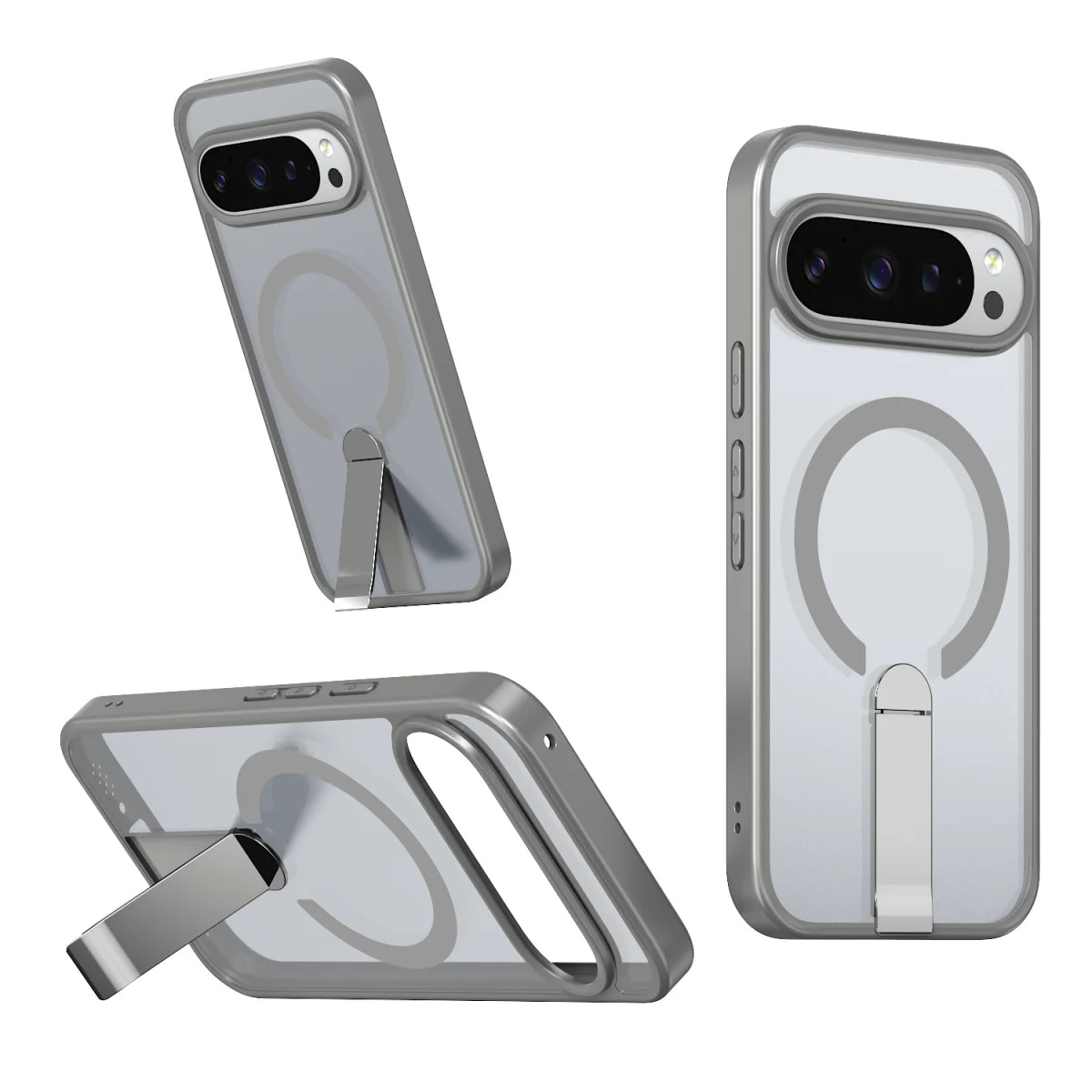 Hybride stoßfeste Schutzhülle mit verstecktem Ständer und magnetischer Funktion für Google Pixel 11 10 9 Pro XL 10A 9A, kompatibel mit MagSafe-Ladung, OTT-BOX PCover