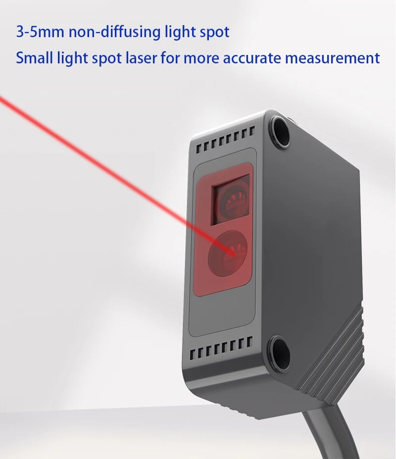 TOF photoelectric switch 3.5 meters long distance point laser ranging diffuse reflection sensor intelligent learning