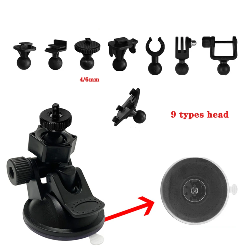 9 Type U-shape Suction Cup Base DVR Bracket for Digital Video Camera DV Mount Dash Cam Holder for Bluetooth Speaker Stand Mounts