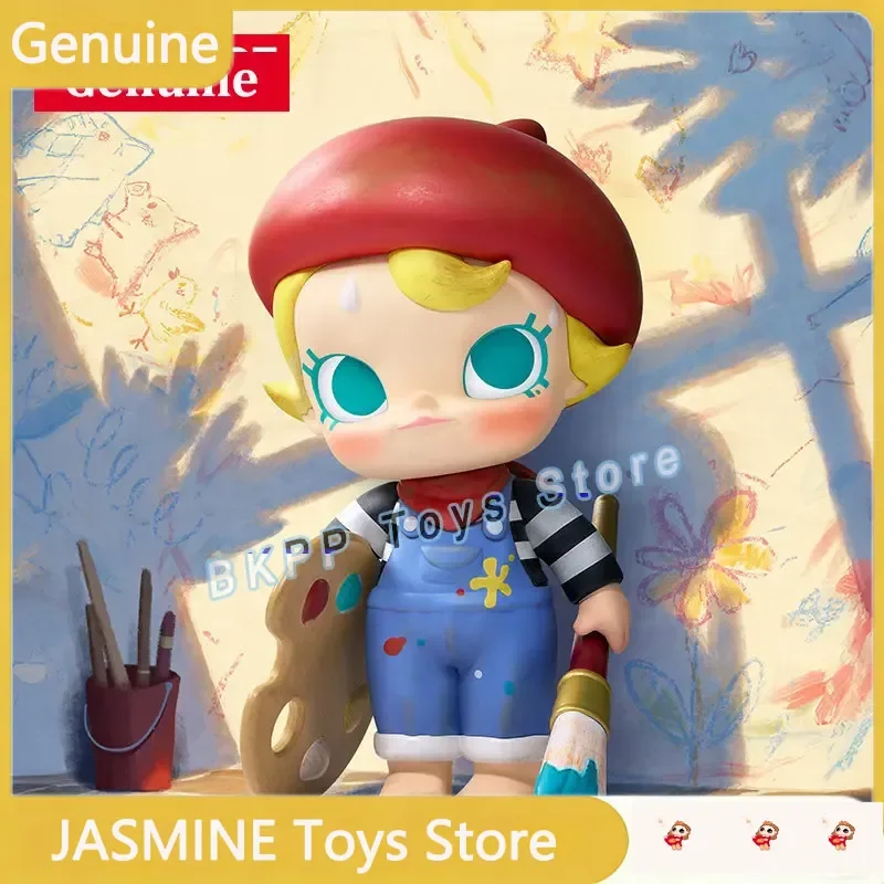 

Genuine POP MART Baby Molly I Am A Future Artist Figurine Doll Collectible Room Decoration Toy Enthusiast Festival Special Gift