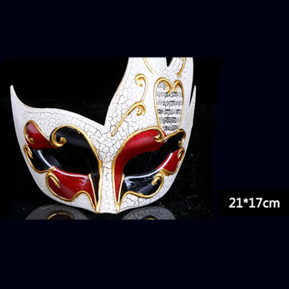 หน้ากากเปลวไฟวินเทจพรหมมาสเคอเรดบุรุษผู้ชายและผู้หญิงสำหรับเวนิสครึ่ง