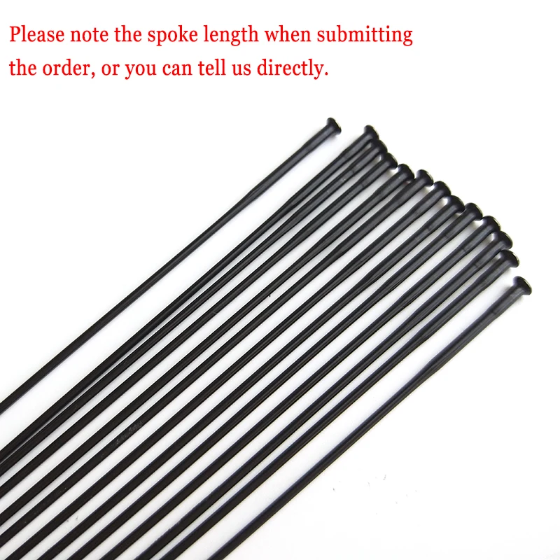 12Pcs Super Light Pillar PSR TB2015 Bicycle Spokes 14G Round Straight Pull Rays Stainless Steel Black Triple Butted Bike Parts