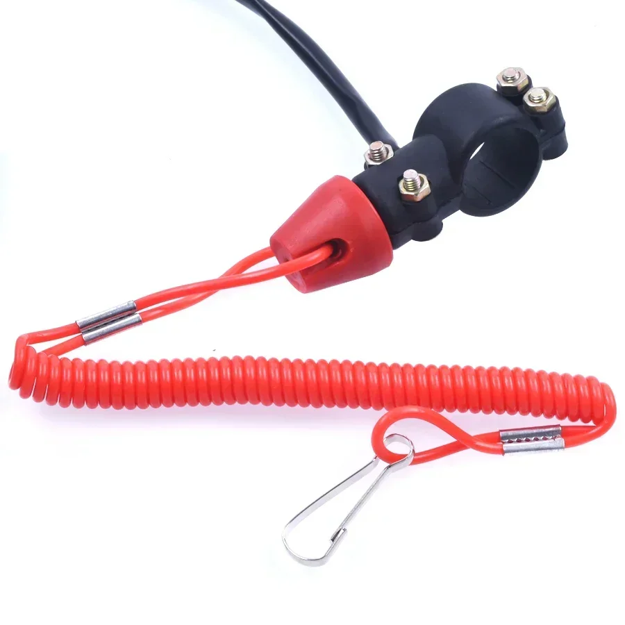 70cm Motorcycle Engine Kill Stop Switch Boat Outboard Engine Motor Kill Stop Switch Safety Lanyard For Marine ATV Quad Yacht