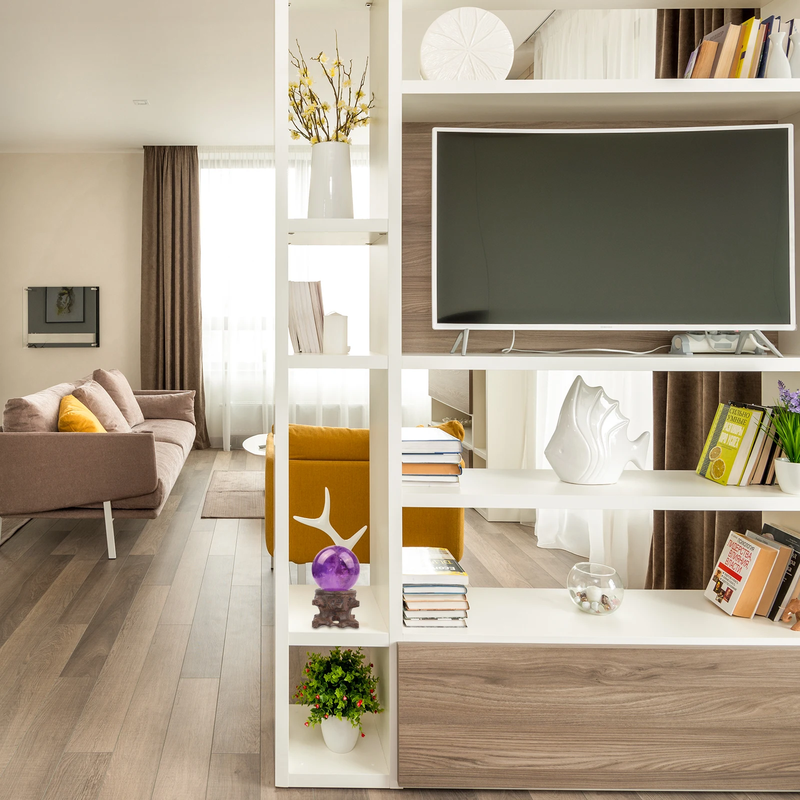 

Crystal Ball Wooden Base Gourd Holder Decorative St Exquisite Rack nament Household Display Environmental Friendly Portable