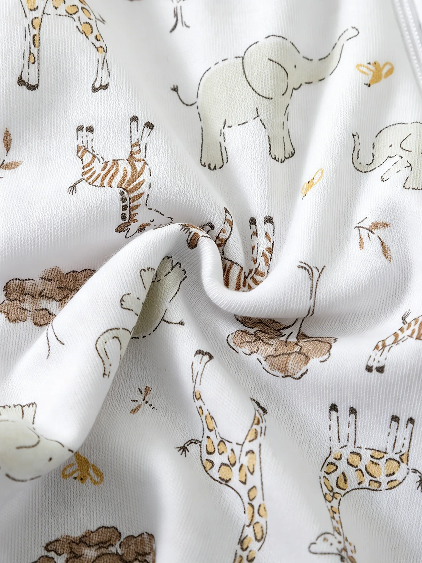 TtkaaBaby 100% Baumwolle Tier-Print Langarm-Baby-Strampler-Set mit Füßen – Neugeborenen- und Erstgeburtstagsgeschenk – Detail 8
