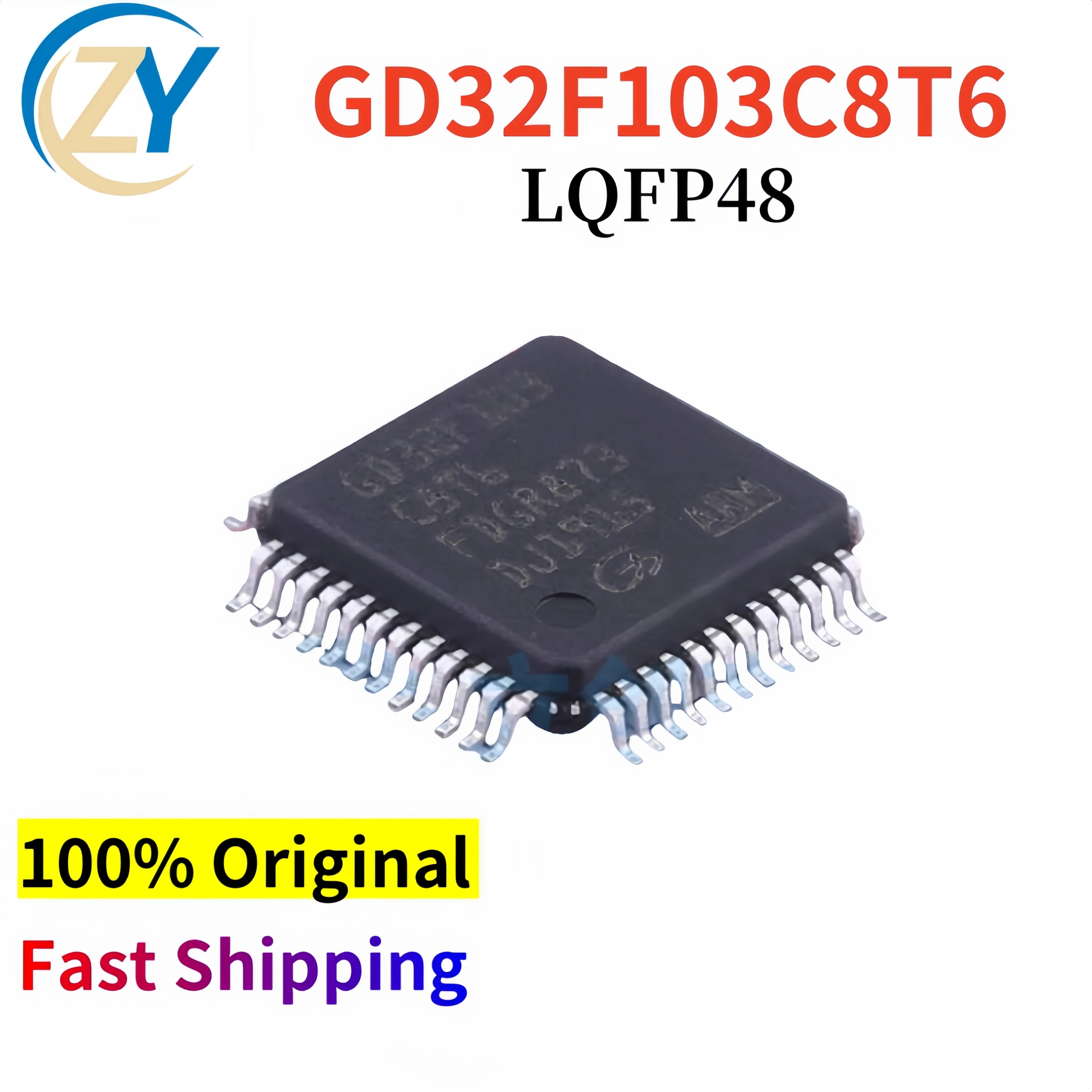 (2 piezas) GD32F103C8T6 MCU GD32F103 64KB GD32F 108MHz LQFP48 2,6 V ~ 3,6 V 100% Original y en Stock