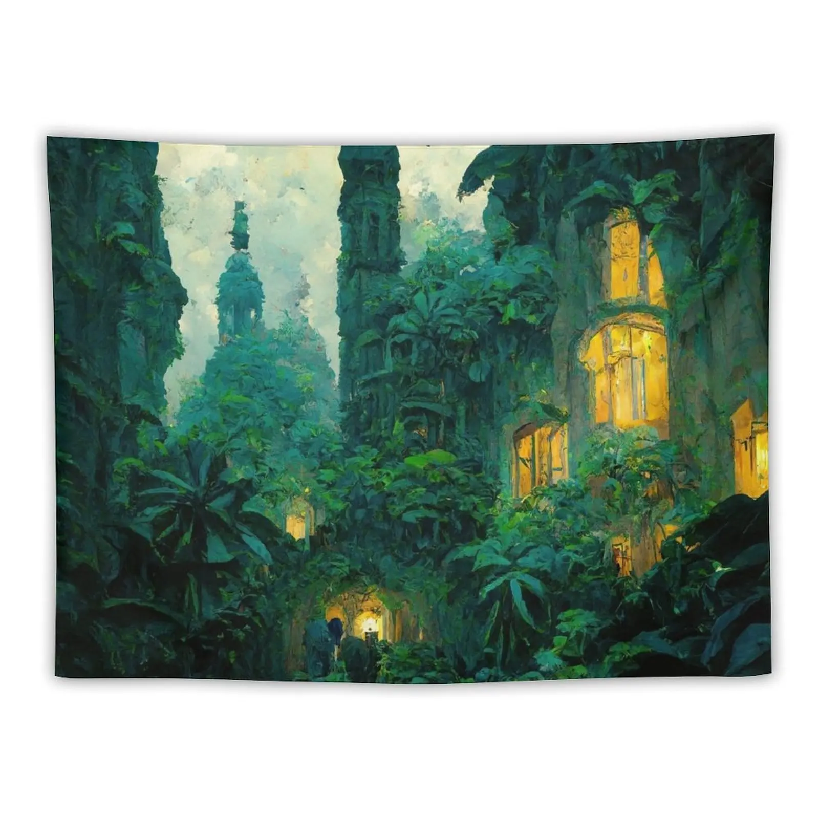 

Overgrown Paradise Tapestry Decoration For Rooms Room Decorations Aesthetics Bathroom Decor Tapestry