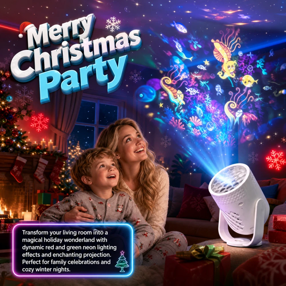Underwater World Projector wit - огляд і ціна Sunset Lamp Projection