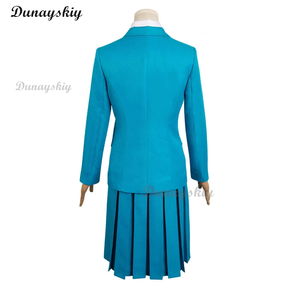 Anime From Me To You Season Kimi Mi Todoke Season 3 Kuronuma Sawako Cosplay Costume Wig Blue JK School Uniform Woman Lovely Suit
