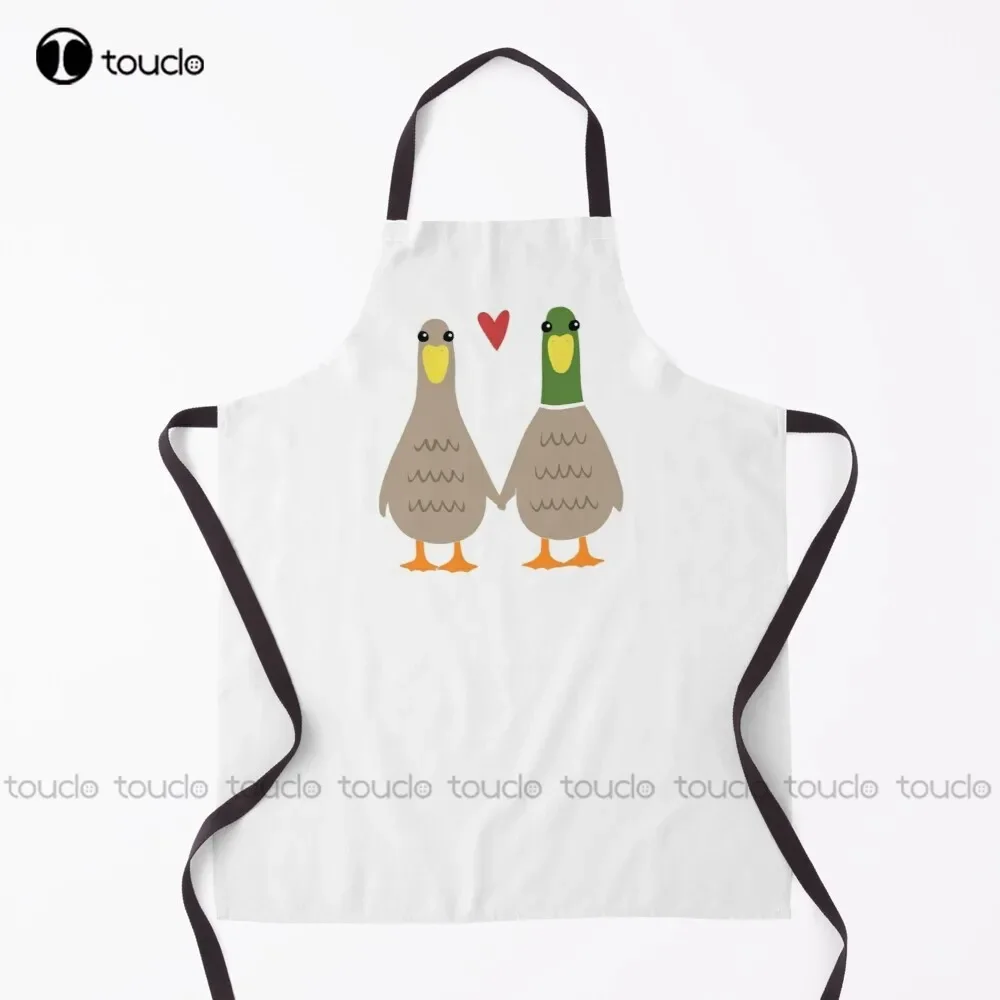 Love Ducks Valentine Valentines Day Lovers Lover Animals Apron Funny Aprons  For Women Men Unisex Adult Garden Kitchen Apron