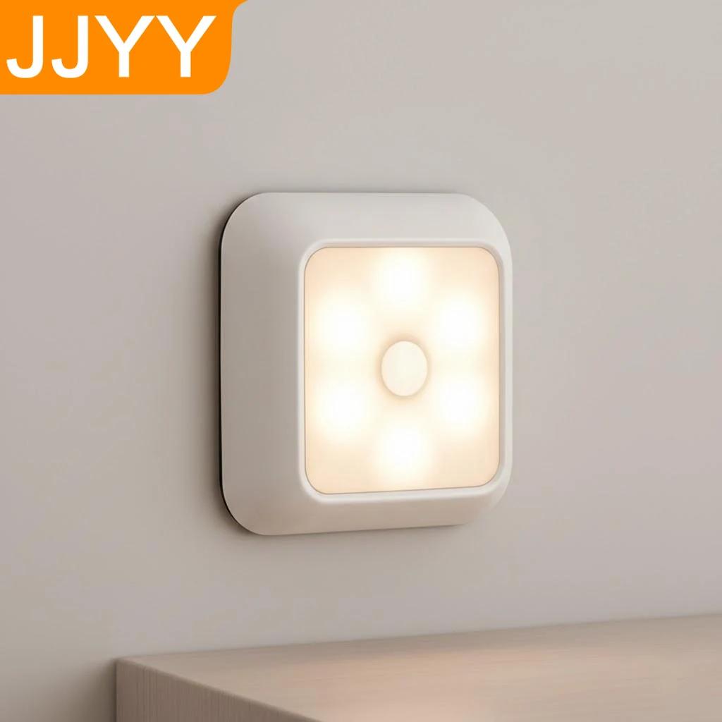 

Smart LED Motion Sensor Night Light Closet Stair Step Toilet Bedside Lamp Bedroom Corridor Ambient Lighting Dimmable