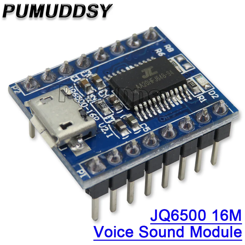 Voice Sound Module JQ6500 USB Replace 1 to 5 Way One to Five Way MP3 Voice Standard 16M