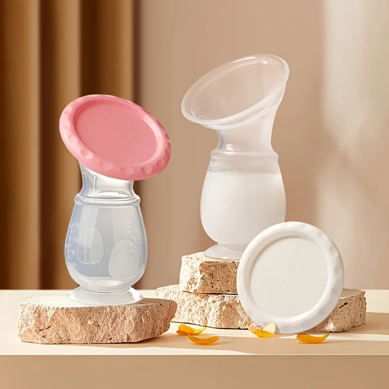 

Неэлектрический молокоотсос без помощи рук с портативной присоской, портативный силиконовый ручной молокоотсос, грудное молоко