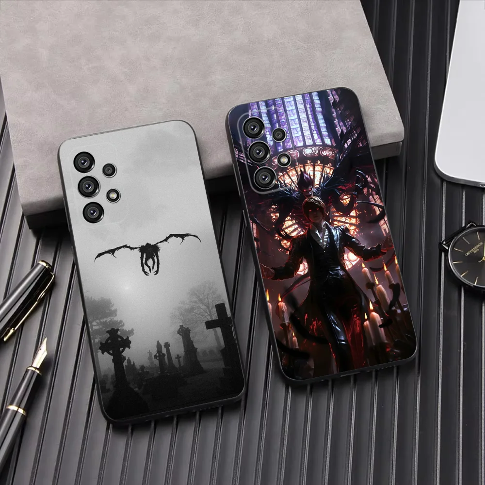 

DEATH N-NOTE Phone Case For Samsung Galaxy A13,A21s,A22,A31,A32,A52,A53,A71,A80,A91 Soft Black Shell