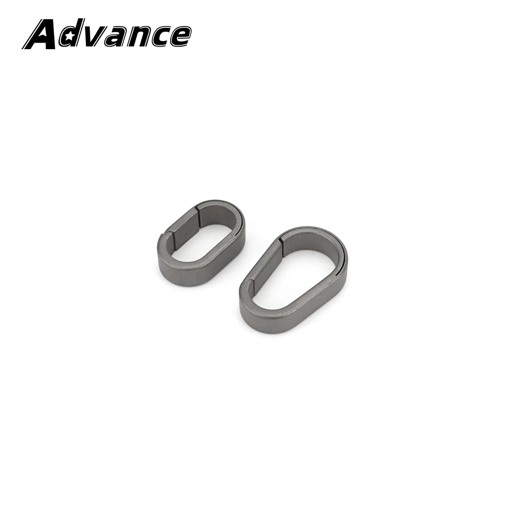 Gray Small TC4 Titanium Alloy Buckle Keychain Waist Belt Key RingOutdoor EDC Tool DIY Key Ring Accessories