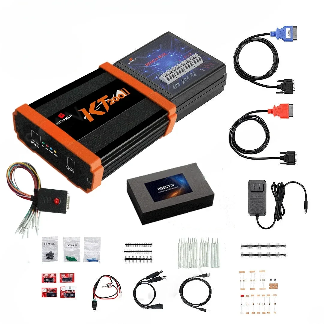 Full Version KT200 II  New TCU ecu programmer master with Offline Workstation Get Free BDM/JTAG Solder-free Adapter Chip Tuning