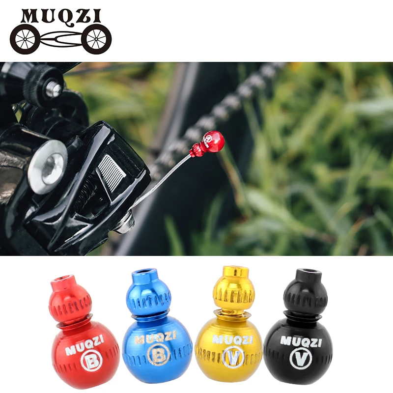 MUQZI 2PCS Bike Brake Shifter End Cap Aluminum Alloy Inner Gear Shifting Cable Tips Wire End Cap MTB Road Cycling Parts