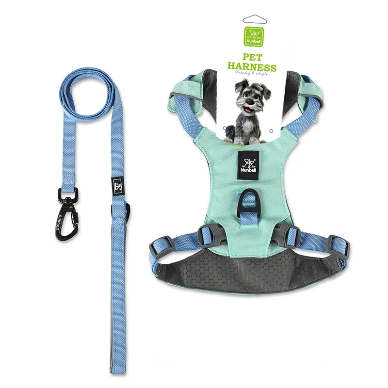 Lightweight pet chest back leash set dog vest type leash large, medium and small dog riot walking dog leash