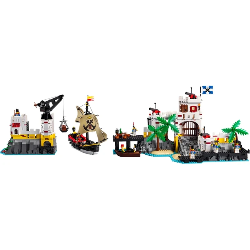 NEW Medieval Pirates Series Eldorado Fortress 10320 Fortress Pirate Barracuda Bay Modular Building Blocks DIY Bricks Toy Gifts