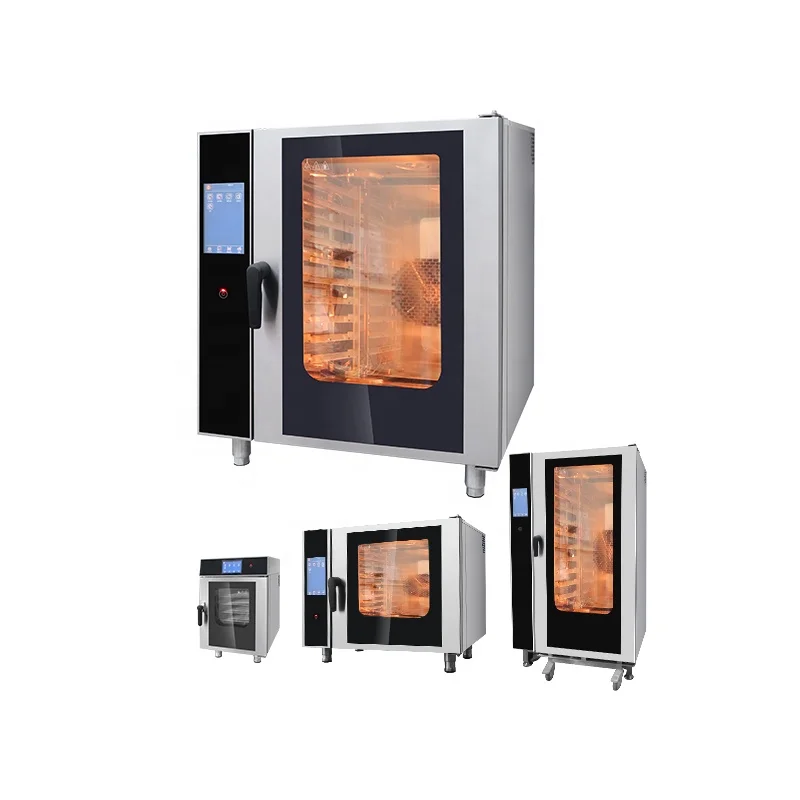 Eco-friendly 10-Layer Steam Oven Low Water Commercial Kitchen Equipment for Restaurants and Hotels  Commercial Combi Oven