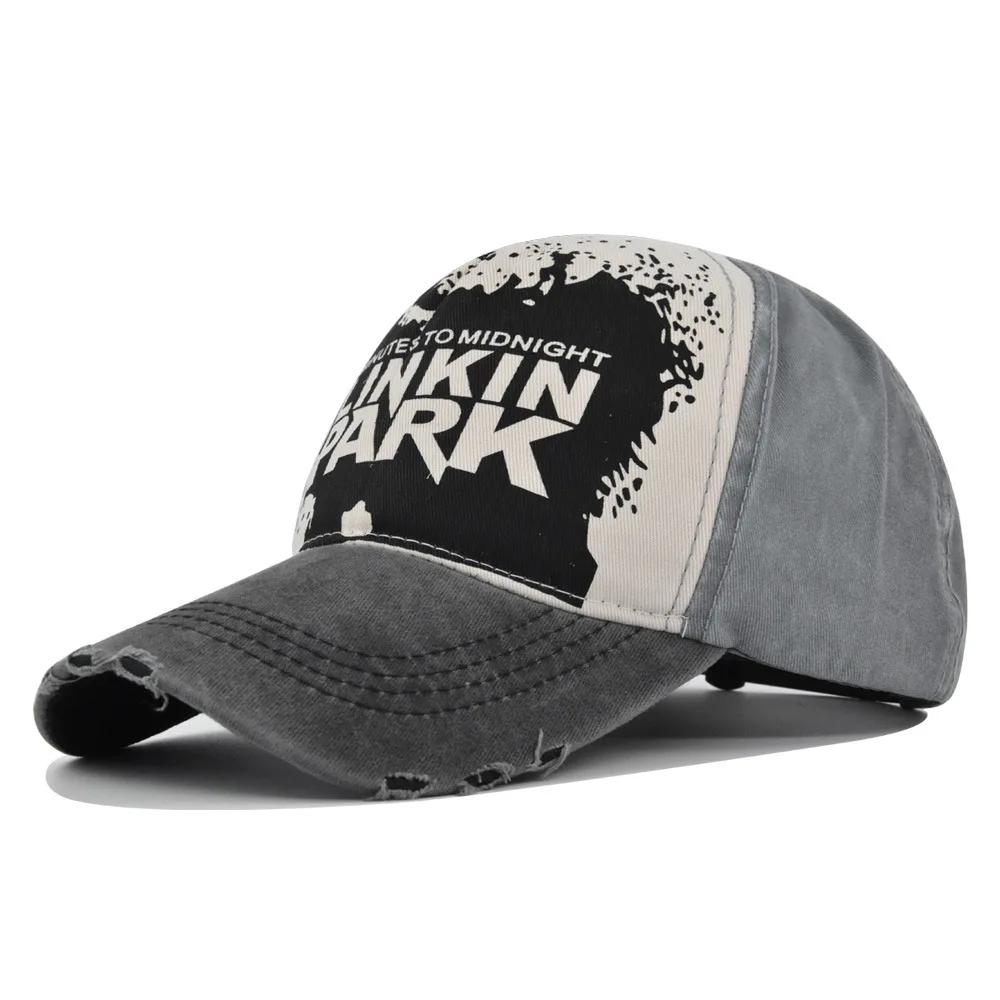 

Print LINKIN Printed Personalized Graffiti Baseball Wide Curved Brim Duckbill Cap