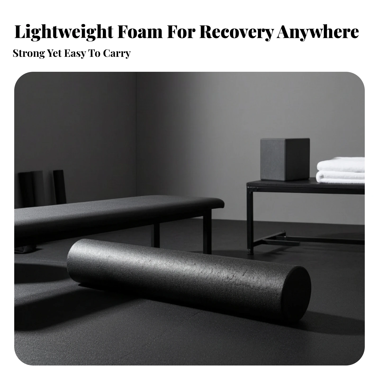Expanded Polypropylene Foam Roller Firm Solid Foam Roller Long-Lasting Lightweight for Stretching, Home Gym