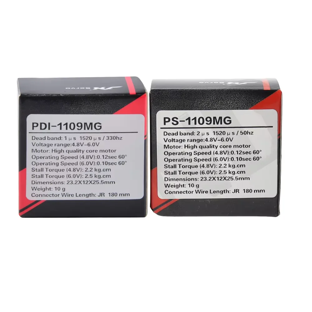 JX Servo PS-1109MG/PDI-1109MG - 9g 2.5KG Metal Gear Mini Servo - Analógico/Digital - para 1/18/1/24 RC Coche/Barco/Robot Brazo/Helicopter