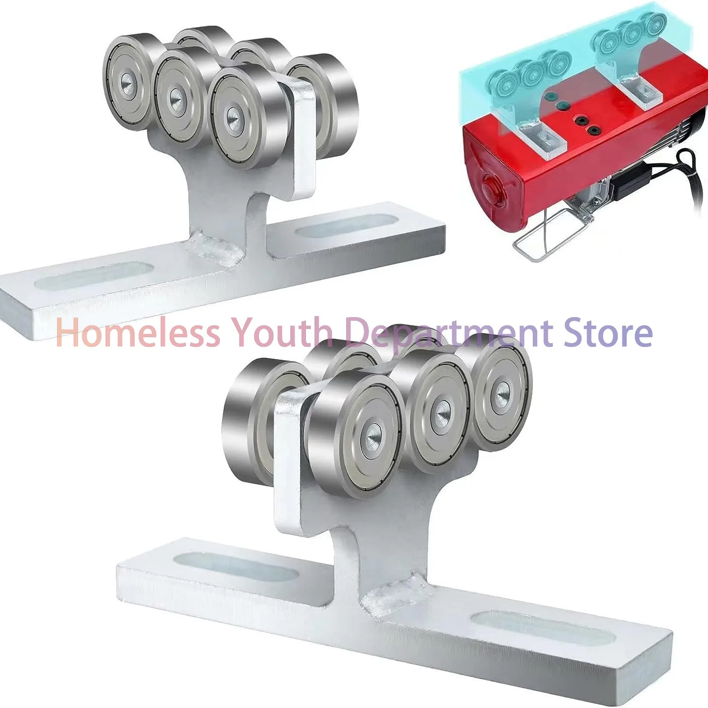 Load-bearing T-type crane Push-pull pulley Track hardware T-type pulley assembly