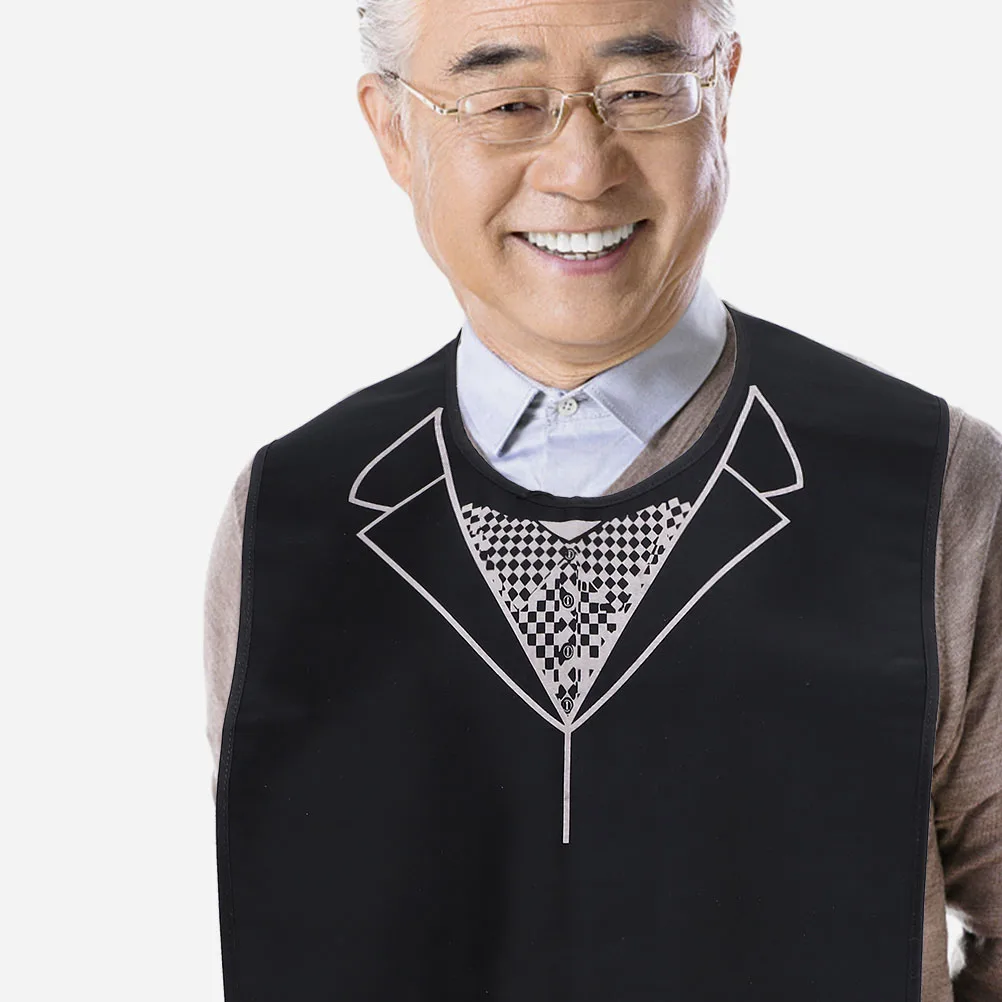 

3pcs Waterproof Adult Bibs For Elderly Reusable Clothing Protector Adjustable Mealtime Apron Senior Eating Disable Bibs