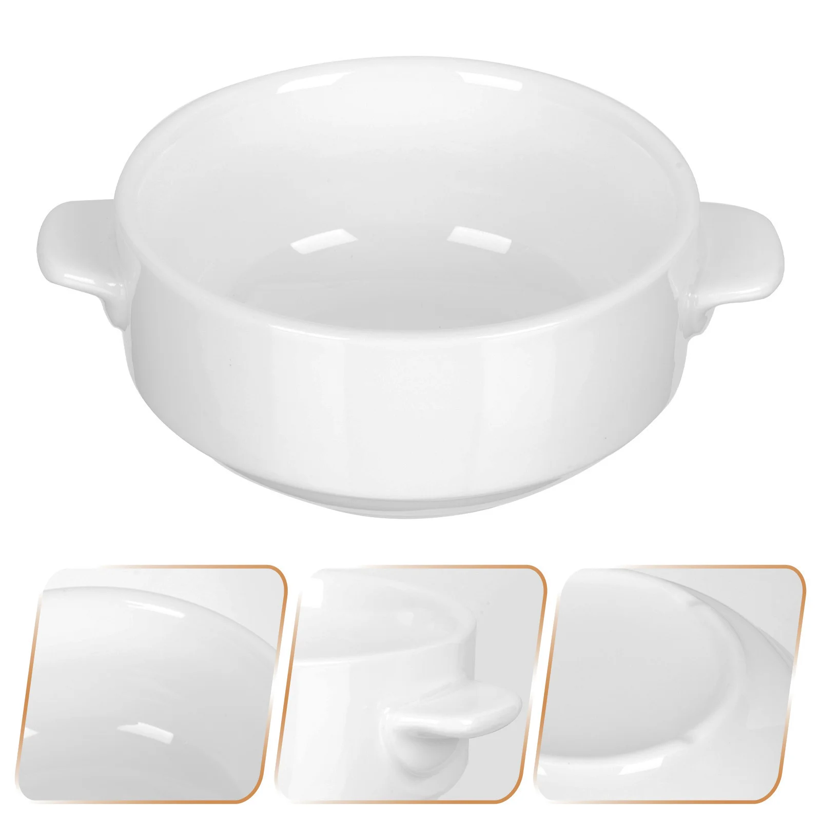 

1Pcs Western Style Bowl Ceramic Salad Bowl Sturdy Adorable Multi Use for Steaming Pudding Cakes Yogurt Easy to Clean Convenient